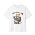 Mum’s Quiet Time T‑Shirt — Relaxed Cat with Wine Graphic