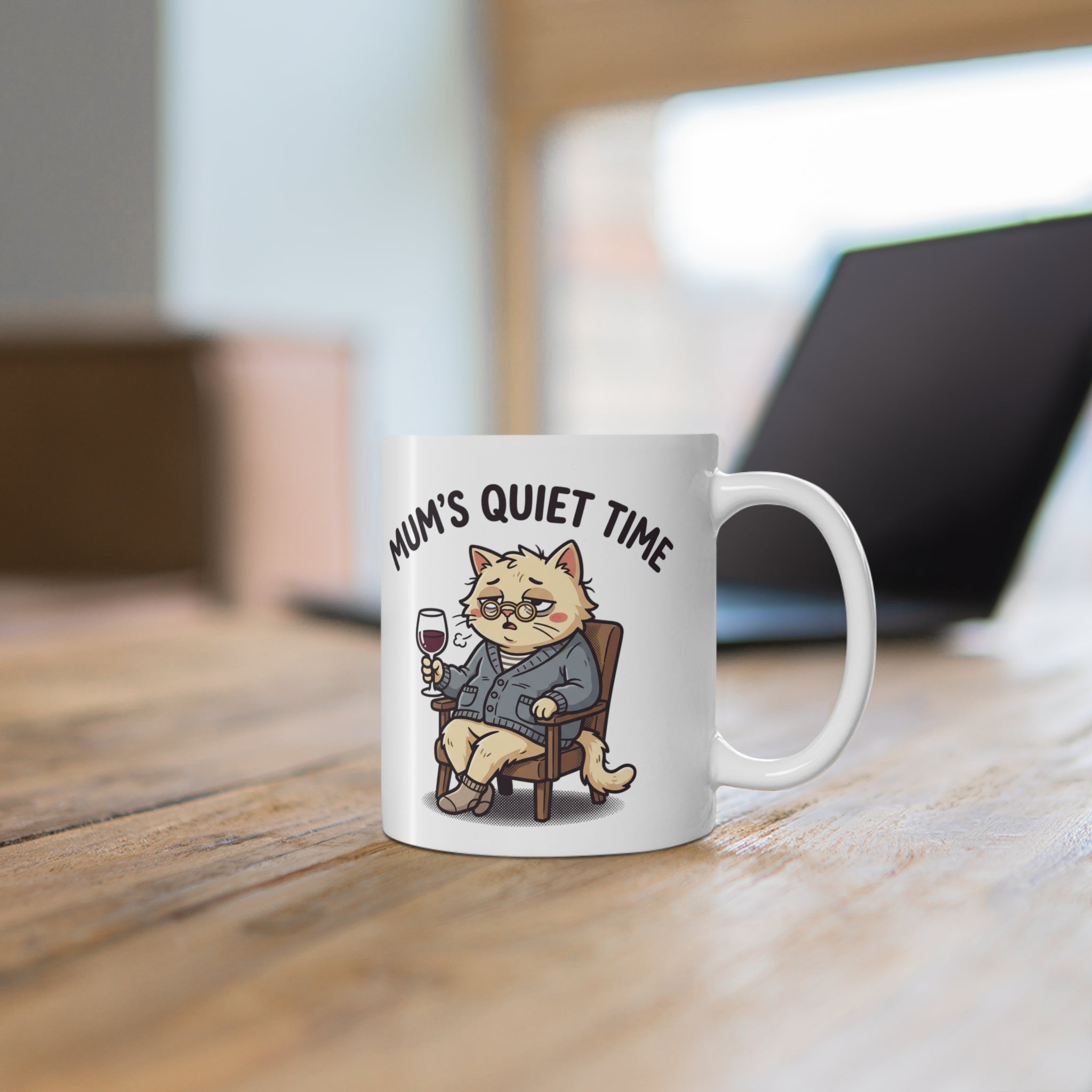 Mum’s Sippy Wine Mug — Funny Ceramic 11oz Coffee Cup