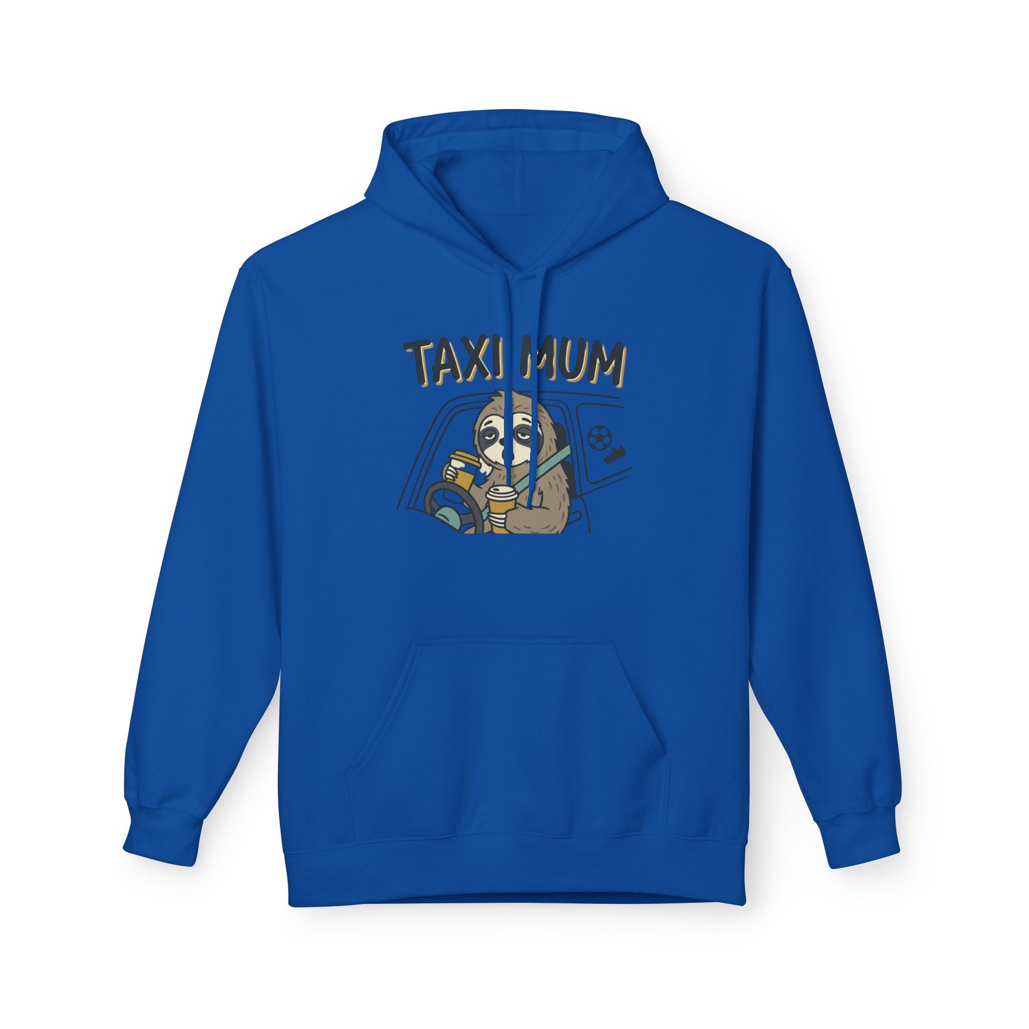 Taxi Mum Hoodie — Cute Sloth Mom Driving Graphic Sweatshirt
