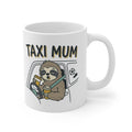 Taxi Mum Coffee Mug — Funny 'TAXI MUM' Ceramic Mug, 11 oz